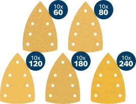EXPERT C470 Schleifpapier Set, 100x150mm, K60/80/120/180/240, 50-tlg. Start Pack Produktbild