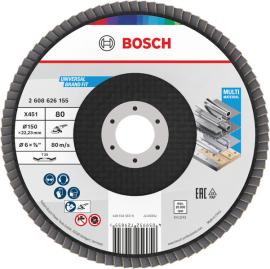 X451 Fächerschleifscheibe, 150 x 22,23&nbsp;mm, K80, Z29, 15-tlg Produktbild