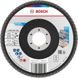 X451 Fächerschleifscheibe, 125 x 22,23&nbsp;mm, K40, Z29, 15-tlg Produktbild