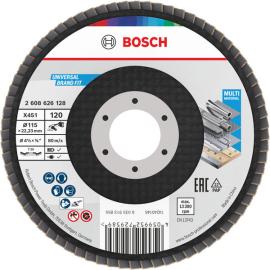 X451 Fächerschleifscheibe, 115 x 22,23&nbsp;mm, K120, Z29, 15-tlg Produktbild