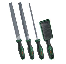 Handwerkzeuge Feilen-Set 200 mm / 8" mit Bürste, 4-teilig Produktbild