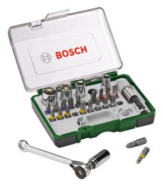 Schrauberbit- und Ratschen-Set, 27-teilig Produktbild