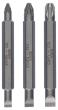 Doppelklingenbit-Set, 3-teilig, S0,6x4,5, PZ1, S0,8x5,5, PZ2, S1,2x6,5, PZ3,60mm Produktbild img1 S