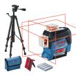 Linienlaser GLL 3-80 C, 4 x 1,5 V-LR6-Batterie + Baustativ BT 150 Professional Produktbild