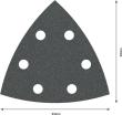 PRO F355 Schleifblatt, 93&nbsp;mm, G100, 5-tlg. Produktbild img5 S