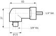 Winkelkopf 3/8"-Vierkant-Abtrieb Produktbild img2 S