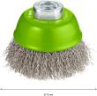 PRO Stainless Steel clean Topfbürste, 75 x 0,3&nbsp;mm, Gewinde Produktbild img4 S