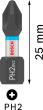 PRO Phillips Impact Bit, PH2, 25 mm, Display, 10 x 25-tlg Produktbild img4 S