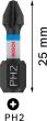 PRO Phillips Impact Bit, PH2, 25&nbsp;mm, 2-tlg. Produktbild img5 S