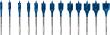 EXPERT Self Cut Speed Flachfräsbohrer-Set, 10-32 mm, 13-tlg. Produktbild