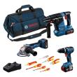 Werkzeug-Set: GSB 18V-65 + GWS 18V-11 + GBH 18V-24 C + 3x GBA 5.0Ah , 3-tlg. Produktbild