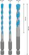 EXPERT HEX-9 Multi Construction Bohrer-Set, D= 5 / 6 / 8 mm, 3-tlg. Produktbild img4 S