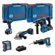 Combo Kit 18V-Set mit 5 Werkzeugen: GSB + GBH + GWS + GSA + GLI + 3 x Akku Produktbild img1 S
