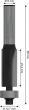 PRO Bündigfräser mit untenlieg. Führungskugellager, Ø 12,7&nbsp;x&nbsp;L 25,4, Schaft 8&nbsp;mm Produktbild img5 S