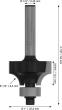 PRO Abrundfräser, R 1/4", Schaft 1/4" Produktbild img5 S