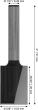PRO Nutfräser, zweischneidig, Ø 5/8"&nbsp;x&nbsp;L 49/64", Schaft 1/4" Produktbild img5 S