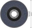 X451 Fächerschleifscheibe, 115 x 22,23&nbsp;mm, K120, Z27, 60-tlg Produktbild img5 S