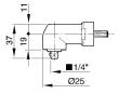 Winkelkopf 1/4"-Vierkant-Abtrieb Produktbild img2 S