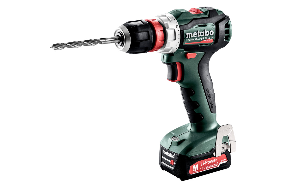 Akku-Bohrschrauber PowerMaxx BS 12 BL Q (601039500) metaBOX 118; 12V 2x2Ah Li-Power + SC 30 Produktbild img1 L