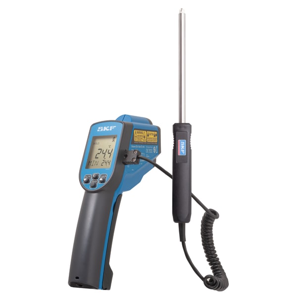 High performance infrared thermometer with adjustable emissivity with contact probe Produktbild img1 L
