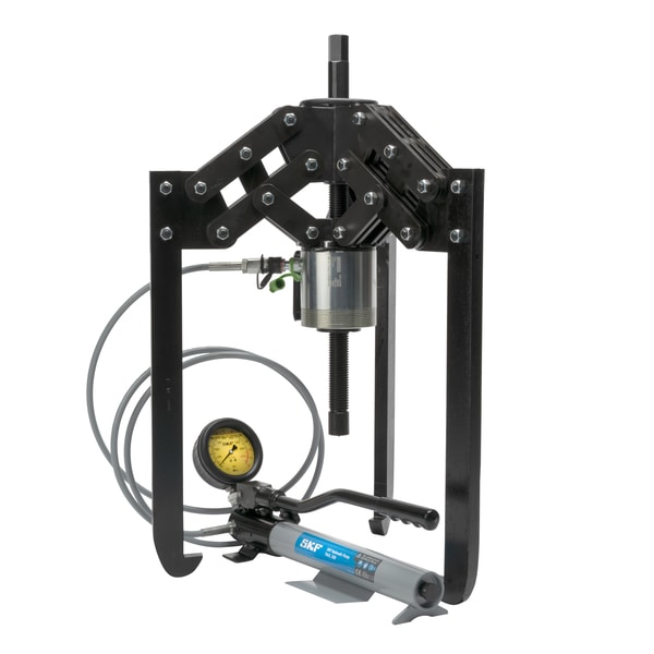 Hydraulically-assisted heavy duty jaw puller with Hydraulic pump with large oil container Produktbild img1 L