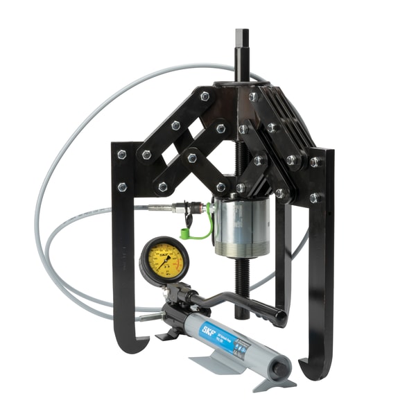 Hydraulically-assisted heavy duty jaw puller with Hydraulic pump with large oil container Produktbild img1 L