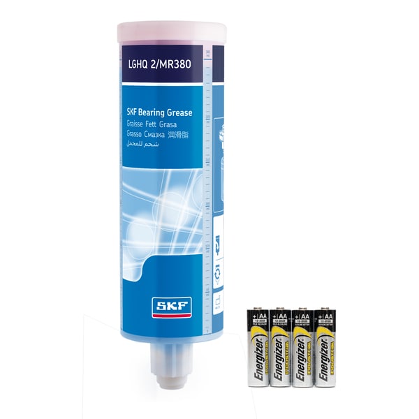 Refill cartridge grease filled, with battery for Electro-mechanical single point lubricant dispenser Produktbild img1 L