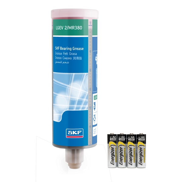 Refill cartridge grease filled, with battery for Electro-mechanical single point lubricant dispenser Produktbild img1 L