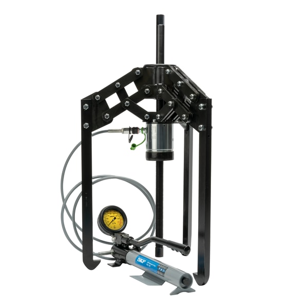 Hydraulically-assisted heavy duty jaw puller with Hydraulic pump with large oil container Produktbild img1 L