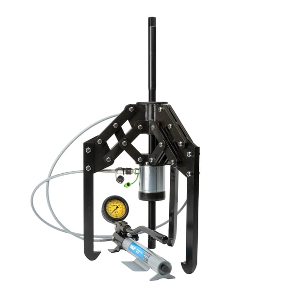 Hydraulically-assisted heavy duty jaw puller with Hydraulic pump with large oil container Produktbild img1 L