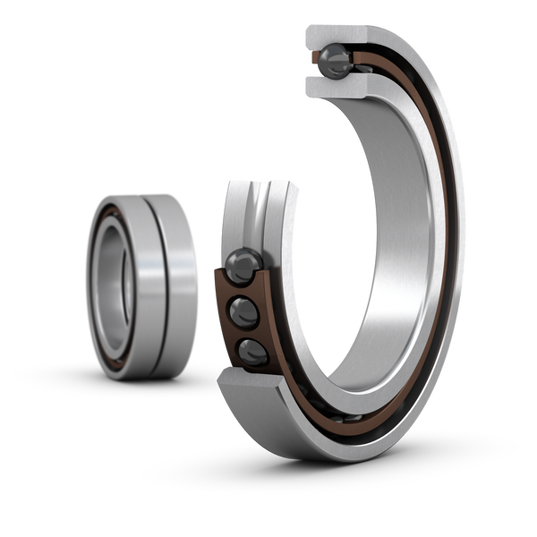 Matched set of two super-precision, high-speed E design, single row angular contact ball bearings Produktbild img1 L