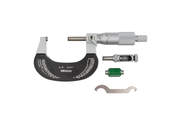 Bügelmessschraube mit auswechselbarem Messamboss 0-2" Produktbild img2 L