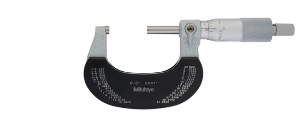 Bügelmessschraube mit auswechselbarem Messamboss 0-2" Produktbild img1 L