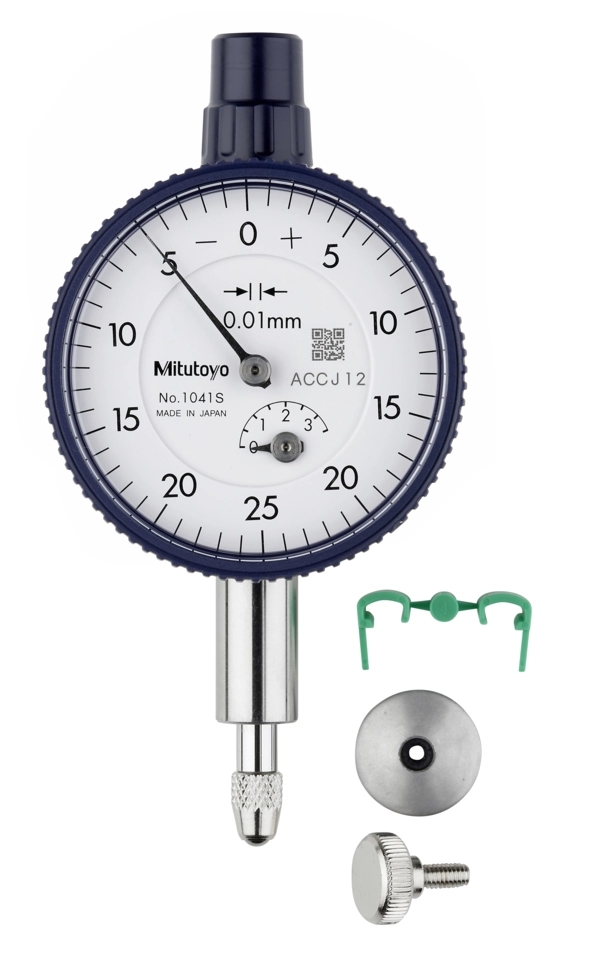 Dial Gauge, Flat Back, ISO Type 3,5mm, 0,01mm, Nr. 1041AB Produktbild img2 L