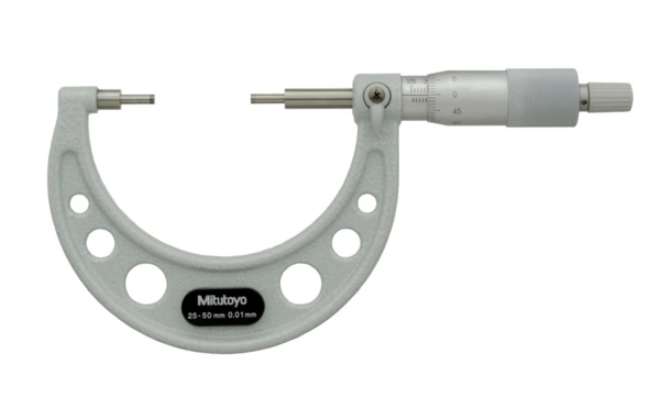 Bügelmessschraube mit kleinen Messflächen 25-50 mm, 3 mm Messfläche Produktbild img1 L