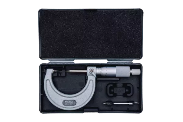 Bügelmessschraube mit Hartmetallspitzen 0-25 mm, 15° Spitze Produktbild img2 L