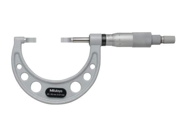 Bügelmessschraube, schmale Messflächen 25-50 mm, 0,4 mm Klinge Produktbild img1 L