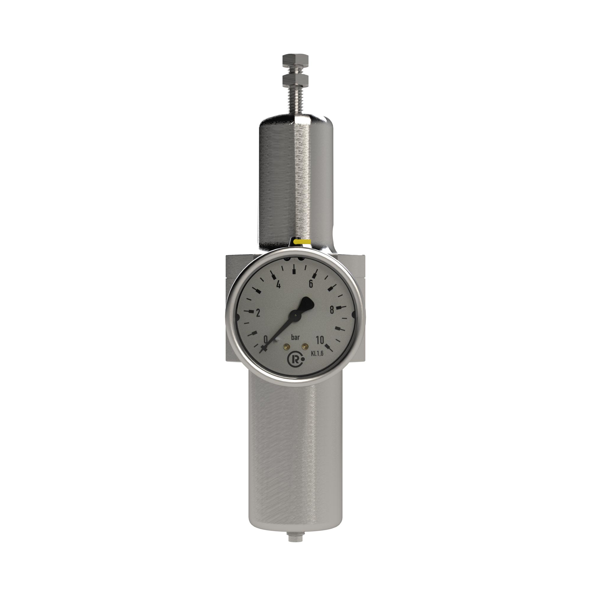 Edelstahl-Filterregler 1.4404, rücksteuerbar, G 3/4, 0,5 - 8 bar Produktbild img3 L