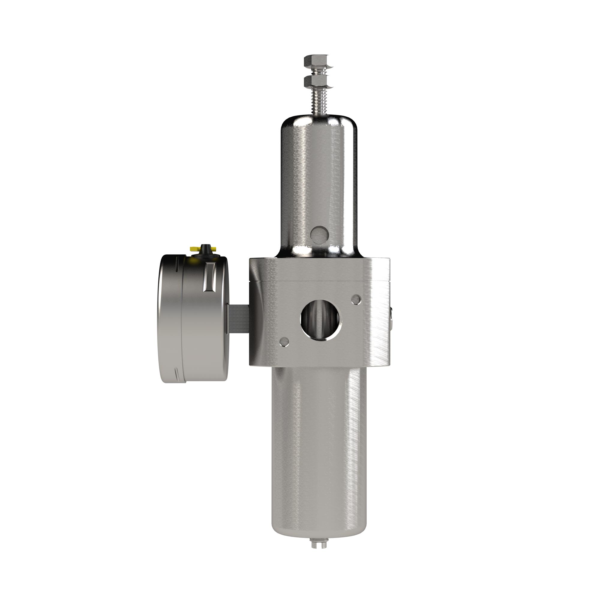 Edelstahl-Filterregler 1.4404, rücksteuerbar, G 3/4, 0,5 - 8 bar Produktbild img4 L