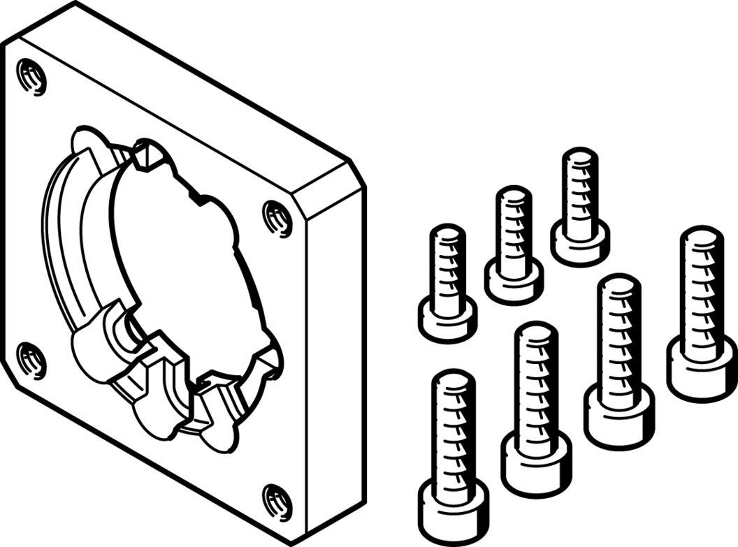 EAMF-A-44A/B-55A Motorflansch Produktbild img1 L