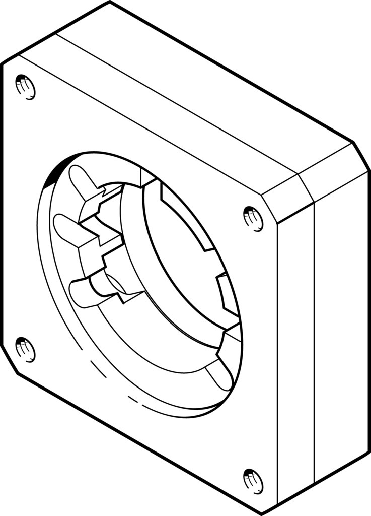 EAMF-A-44A/B-60G Motorflansch Produktbild img1 L