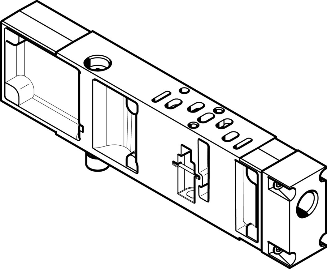 VABF-S4-2-P1A3-N18 Vertikal-Versorgungsplatte Produktbild img1 L