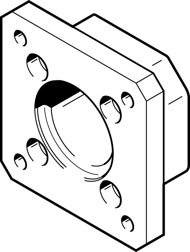 EAMF-A-28B-42A Motorflansch Produktbild img1 L