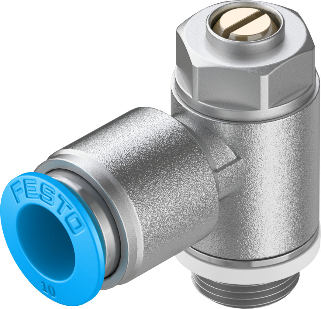 GRLA-1/4-QS-10-D Drossel-Rückschlagventil Produktbild img1 L