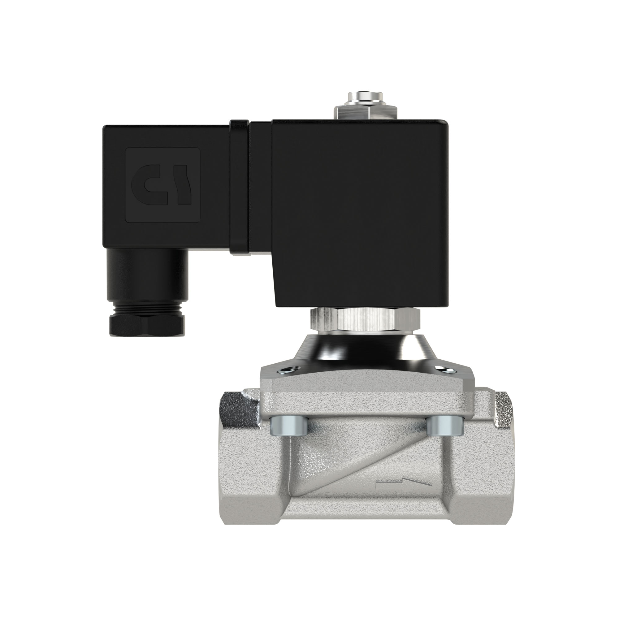 2/2 MV, NC, ES, G1/2, DN13, PN 0-12, NBR, zwangsg., 230V AC Produktbild img3 L