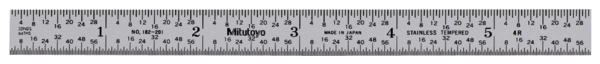 Stahllineal 6", Inch, Nr. 182-201 Produktbild img1 L