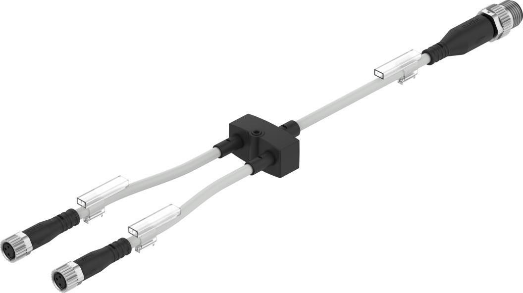 NEDY-L2R1-V1-M8G3-U-0.3L-M12G4-2.5R Verteiler Produktbild img1 L