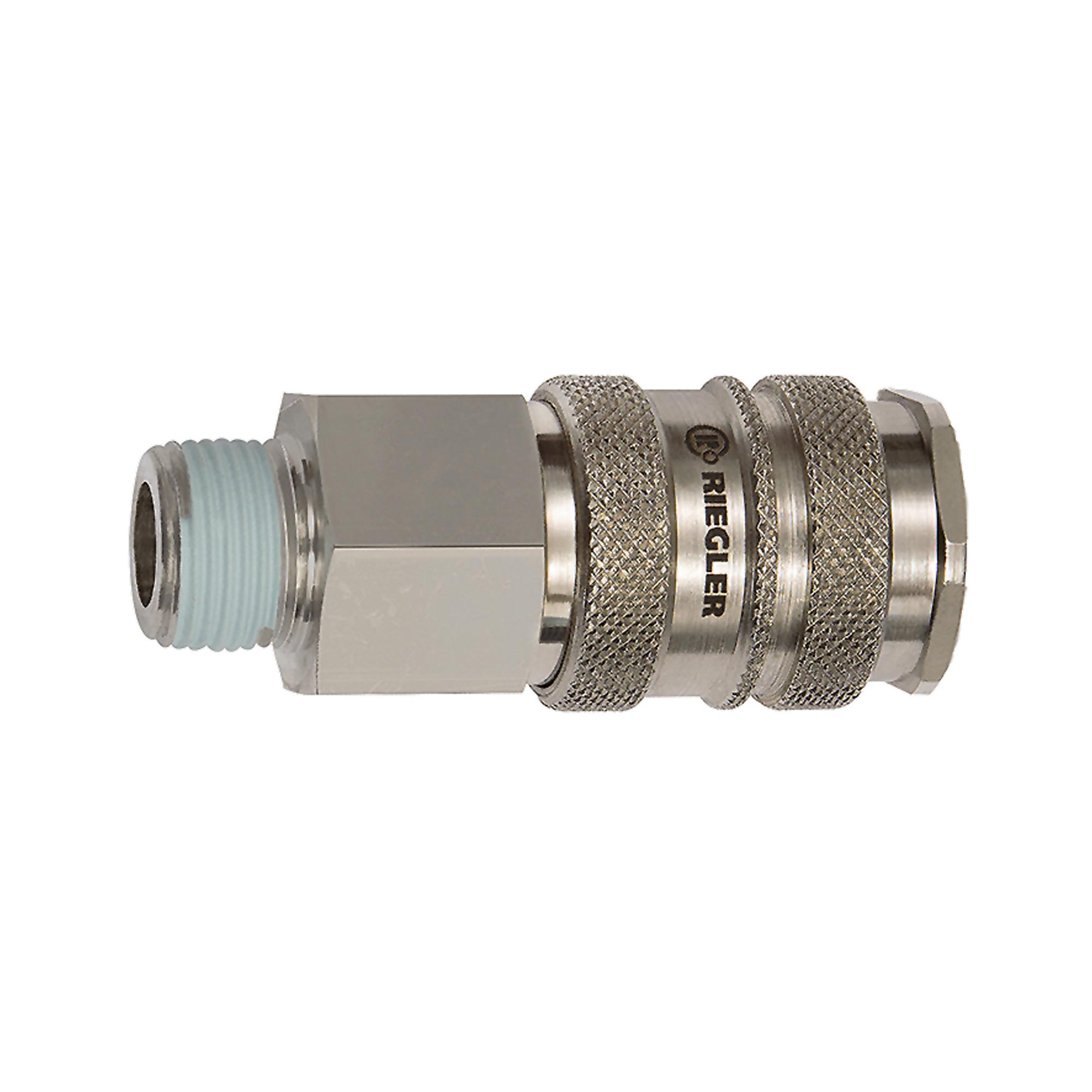 Schnellverschlusskupplung NW 10, Stahl / Messing vern., R 3/4 AG Produktbild img1 L