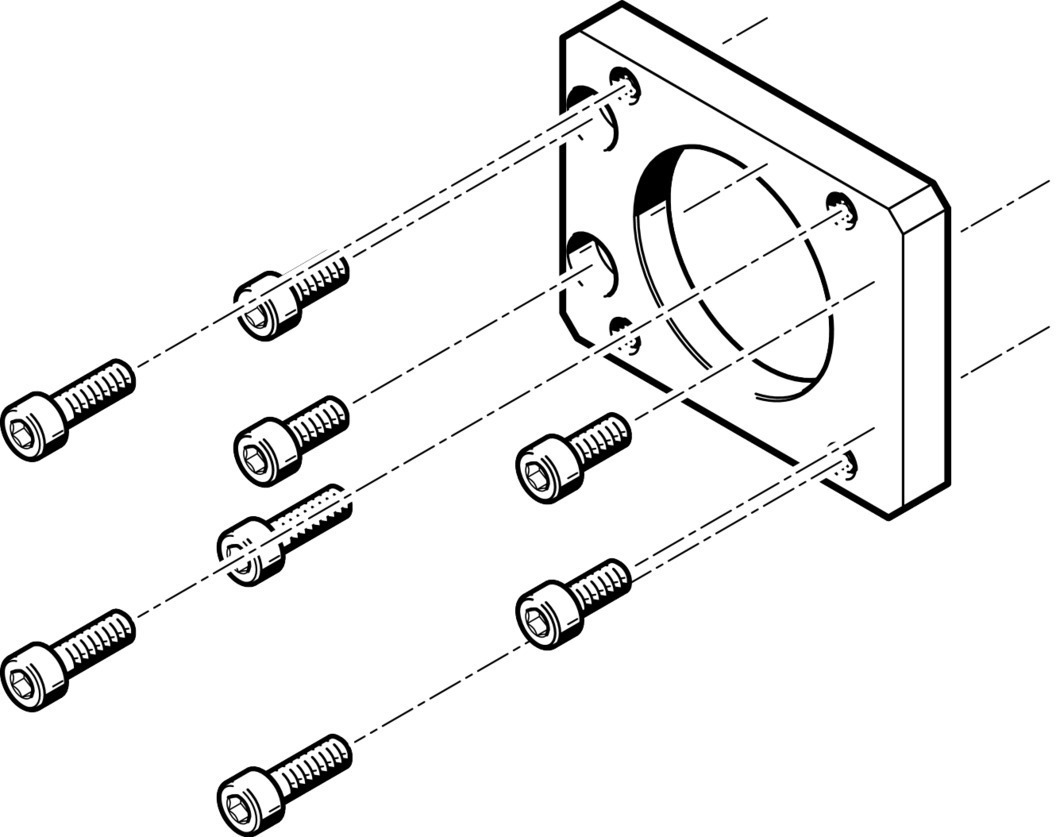 EAMF-A-48B-55A Motorflansch Produktbild img1 L