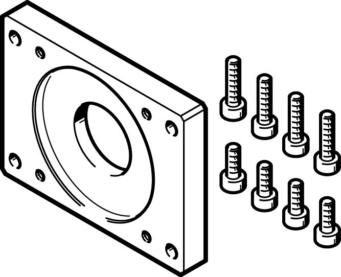 EAMF-A-38B-40A Motorflansch Produktbild img1 L